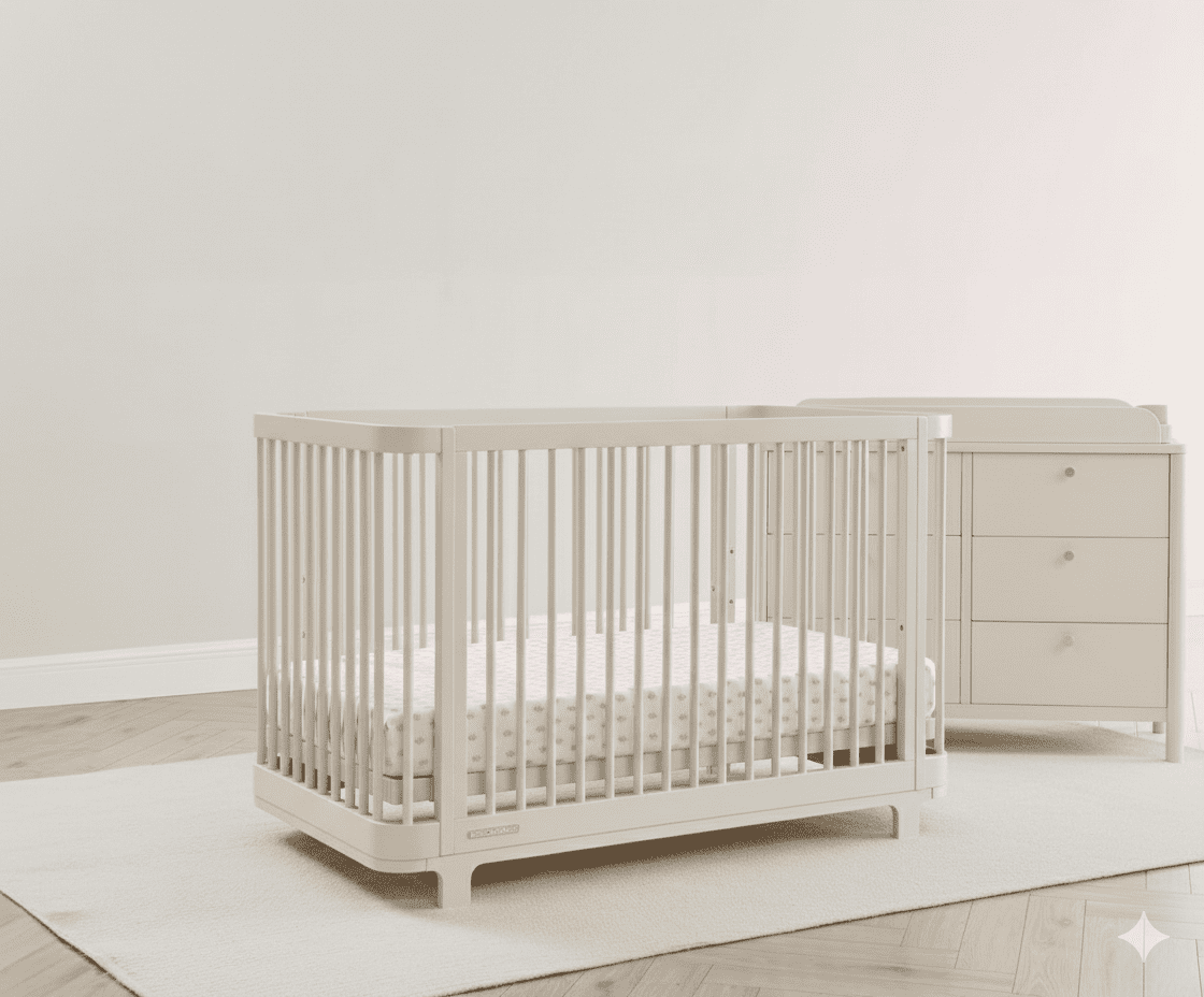 Delta Children Nest Crib and Dresser Nursery Furniture Set
