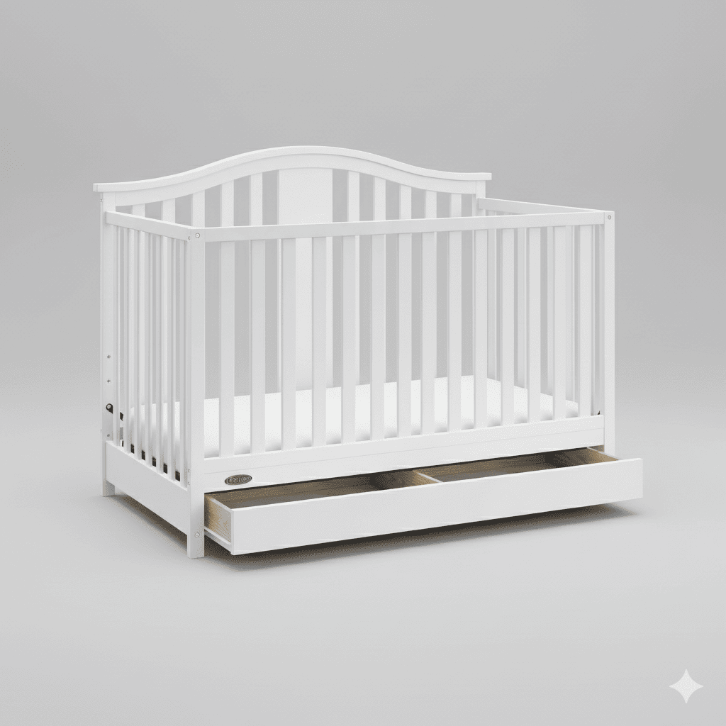 Graco Solano 4-in-1 Convertible Crib with Storage