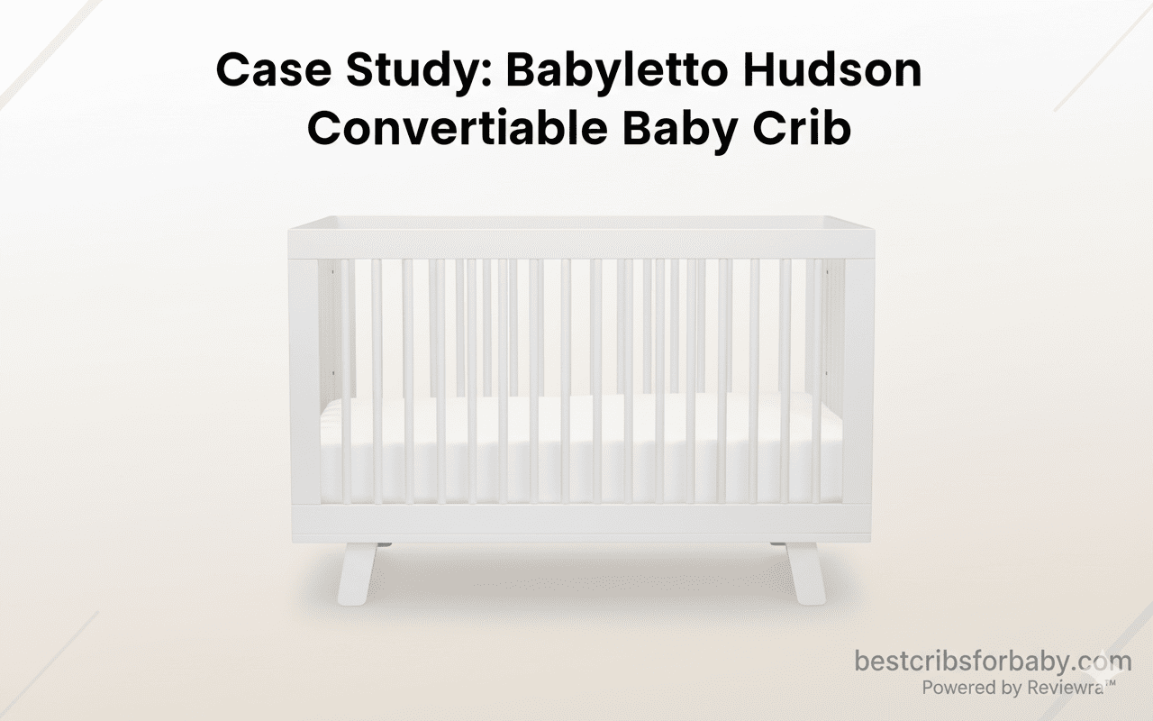 Babyletto Hudson 3-in-1 Convertible Baby Crib in a nursery setting