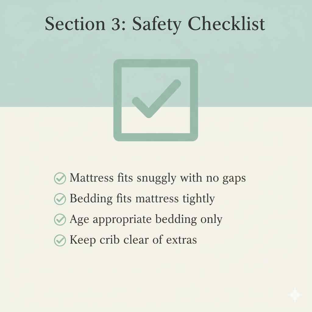 safety checklist for bedding