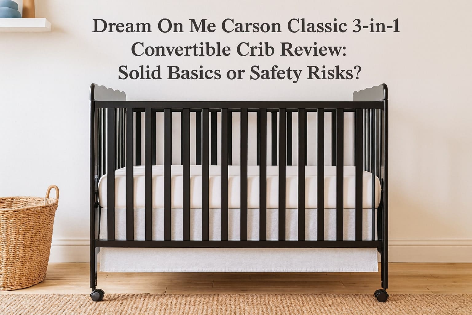 Dream On Me Carson Classic 3-in-1 Convertible Crib