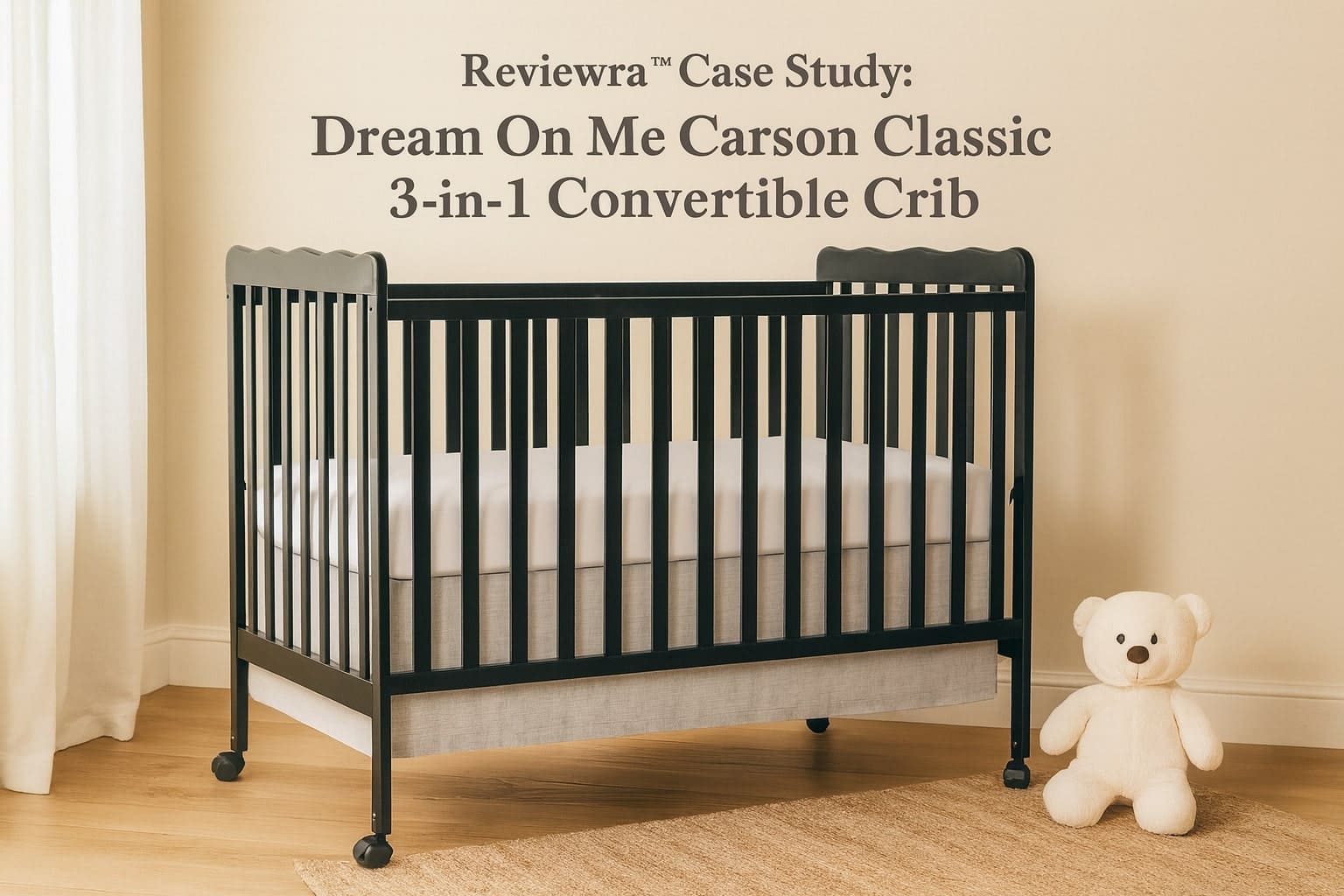 Dream On Me Carson Classic 3-in-1 Crib Sentiment Visualization