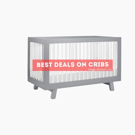 Babyletto Hudson 3-in-1 Convertible Crib - Grey and White