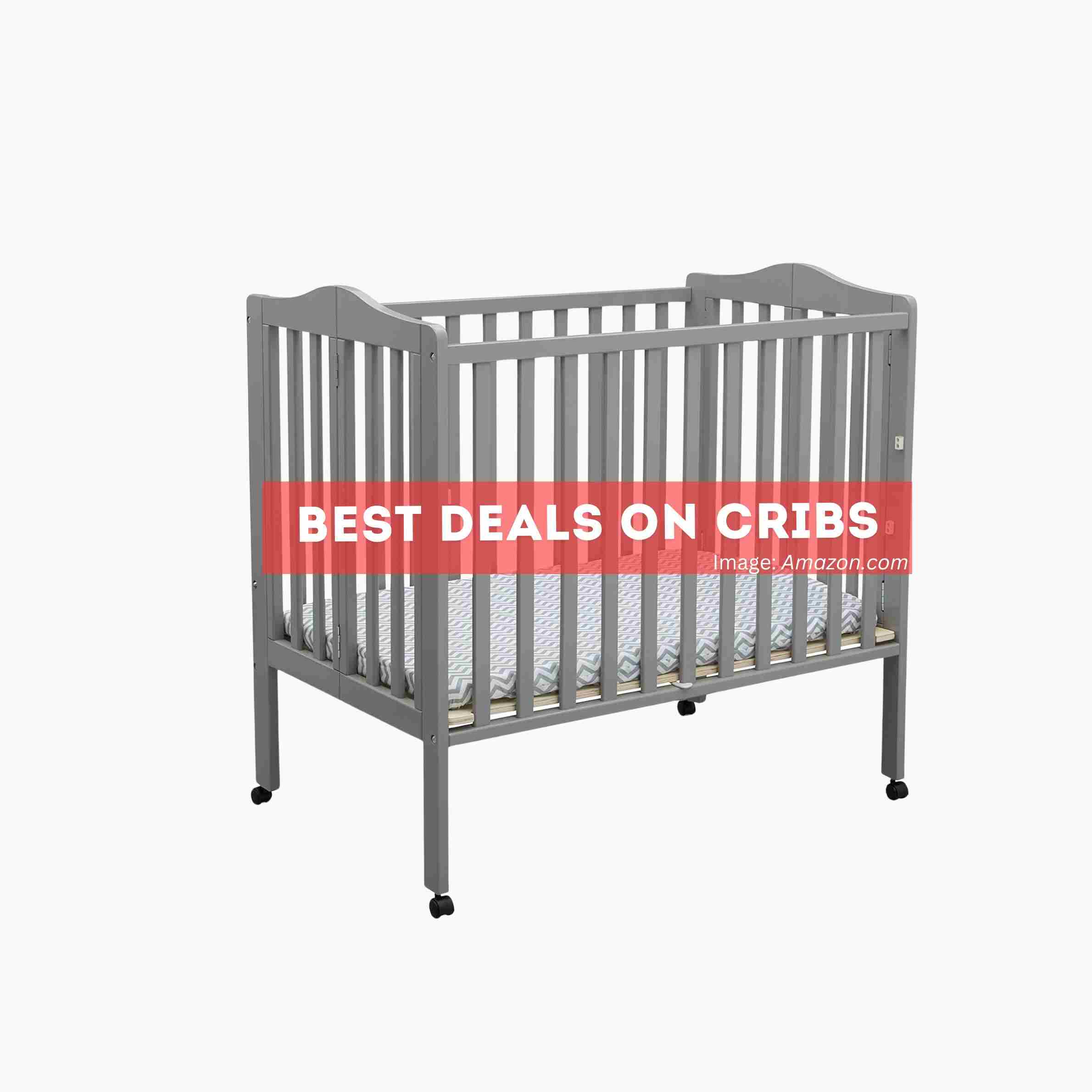 Delta Children Folding Portable Mini Baby Crib